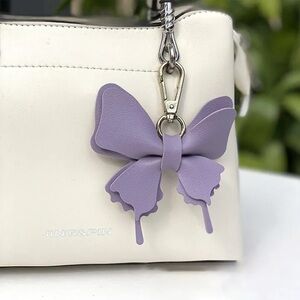 Purple Butterfly Bag Charm